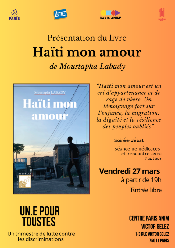 Présentation du livre Haïti mon amour de Mustapha Labady
