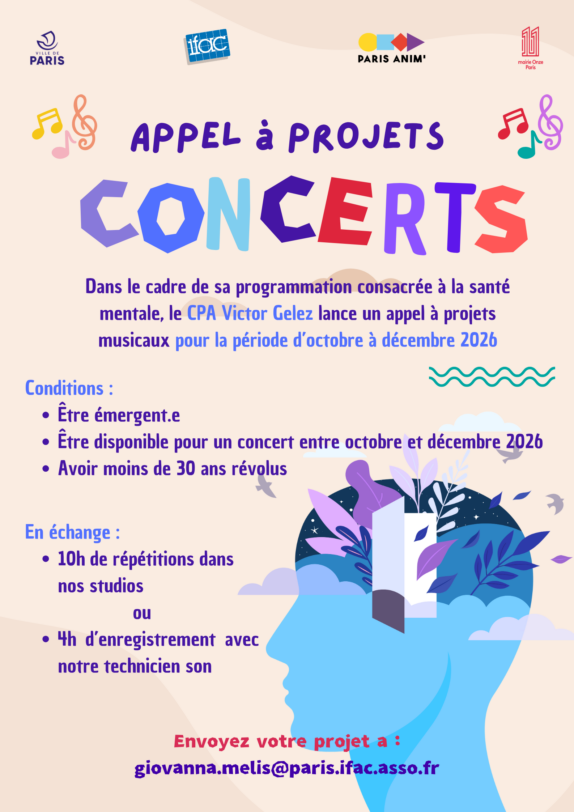 Appel à projet concerts : Festival des éclairs en tête 2026/2027