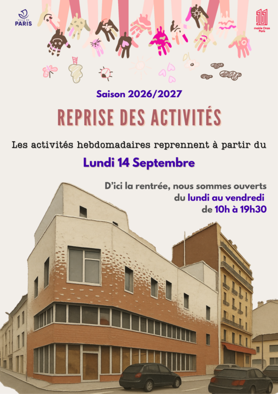 Saison 2026/2027 : reprise des activités